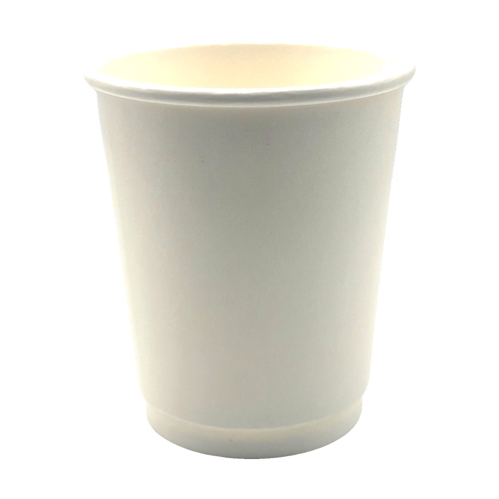 8oz Double Wall White Paper Cup (80mm)