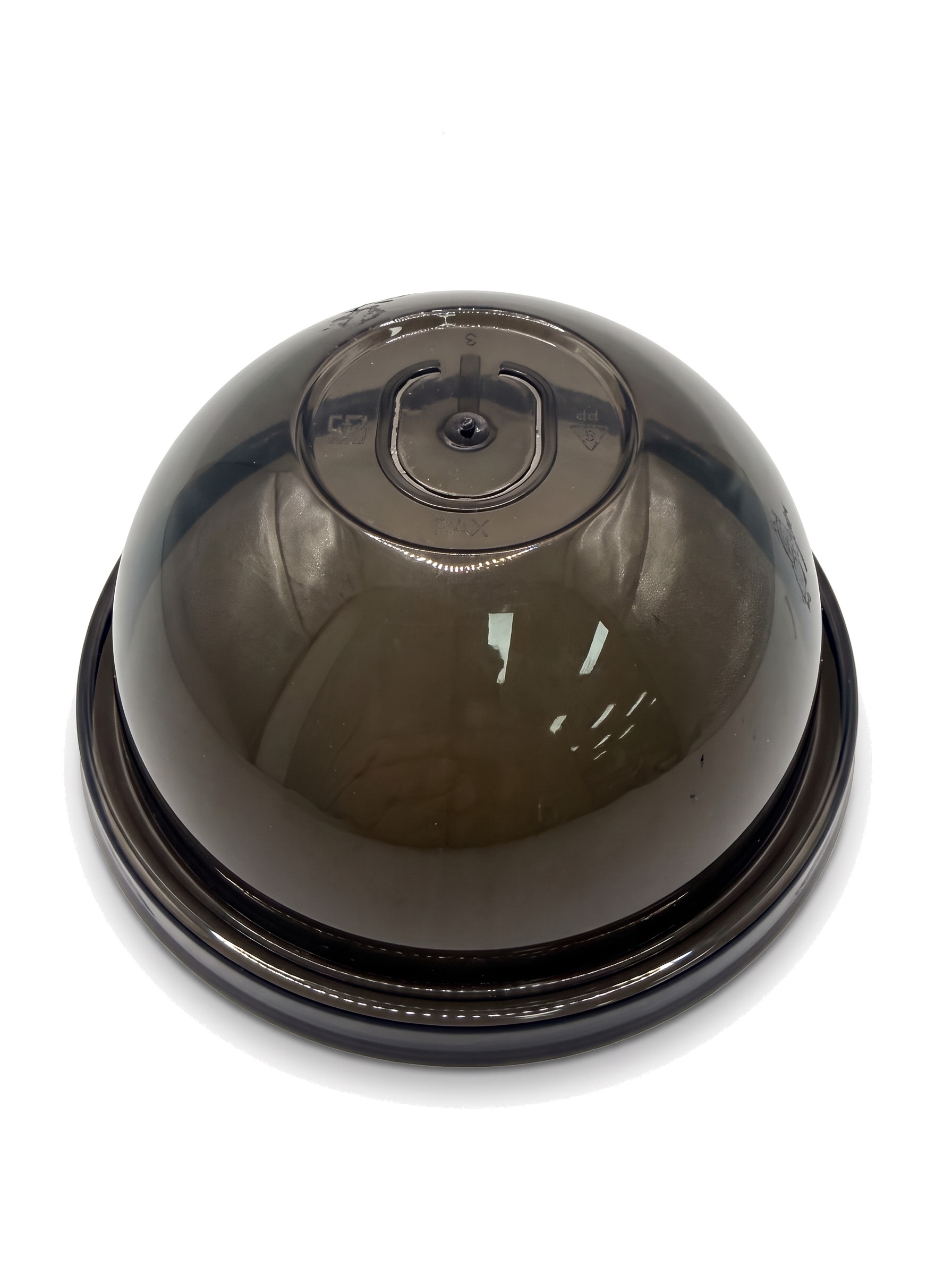 90mm PP dome lid (black)