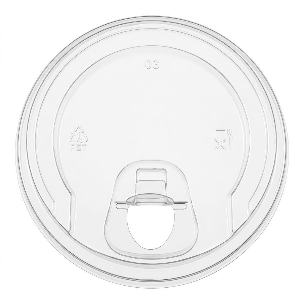 98mm PET Sipper Lid (Clear)