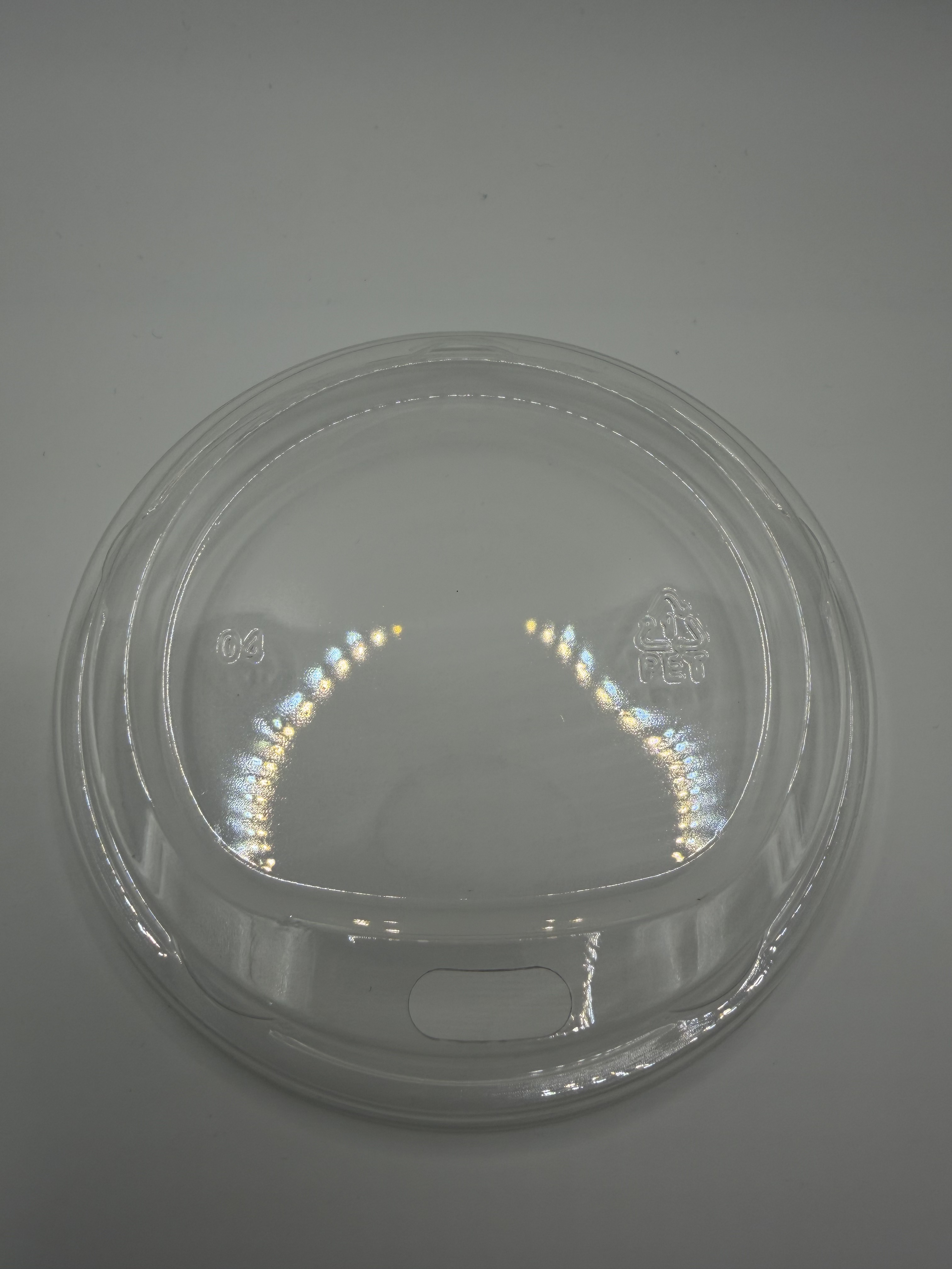 90mm Double Hole Dome Lid Frosted