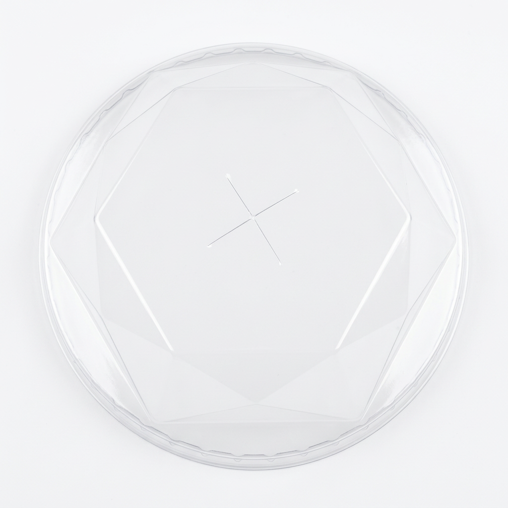 90mm PET Diamond Lid (Clear)