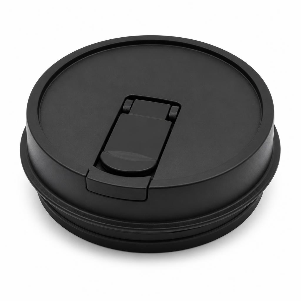 90mm PP leakproof lid (black)