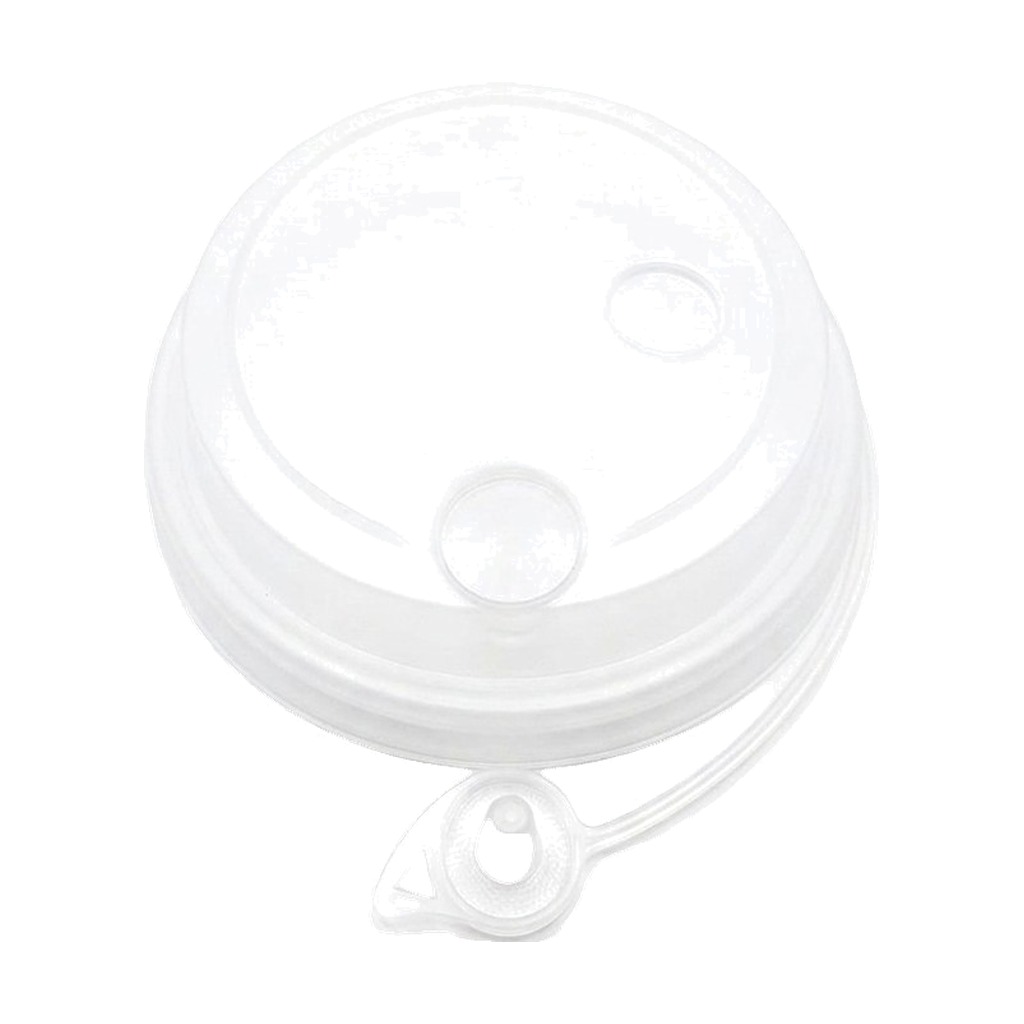90mm PP Lid with Integrated Stopper (Clear)