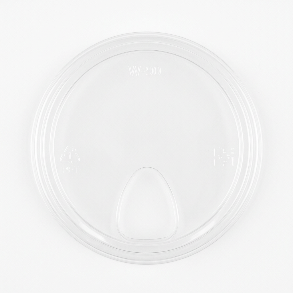 90mm PET Sip Lid (Clear)